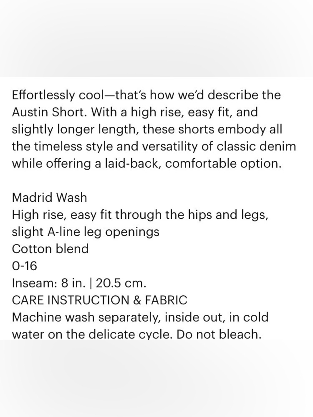 Cabi Austin Shorts- size 6 - Picture 9 of 9